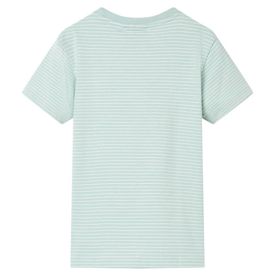 Vidaxl kindershirt met strepen 140 lichtmint