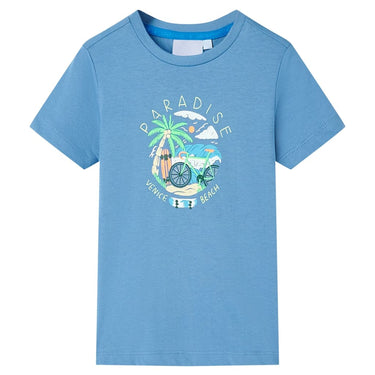 Vidaxl kindershirt 116 middenblauw