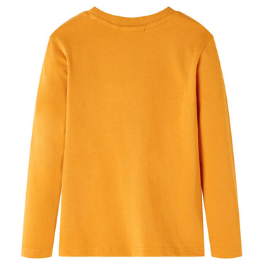 Vidaxl kindershirt met lange mouwen 104 okerkleurig