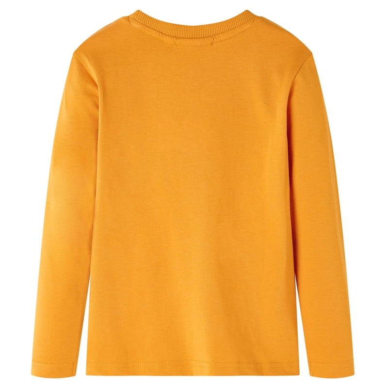Afbeelding laden in galerijviewer, Vidaxl kindershirt met lange mouwen 116 okerkleurig

