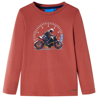 Vidaxl kindershirt met lange mouwen 104 hennakleurig