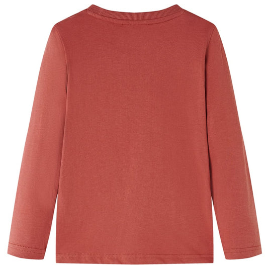 Vidaxl kindershirt met lange mouwen 104 hennakleurig