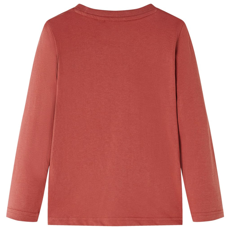Load image into Gallery viewer, VidaXL Kindershirt met lange mouwen 128 hennakleurig
