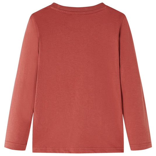 VidaXL Kindershirt met lange mouwen 140 hennakleurig