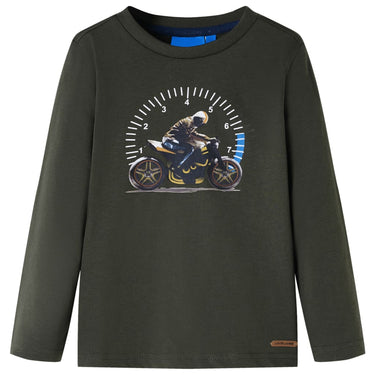 Vidaxl kindershirt met lange mouwen 116 kakikleurig