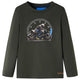 VidaXL Kindershirt met lange mouwen 140 kakikleurig