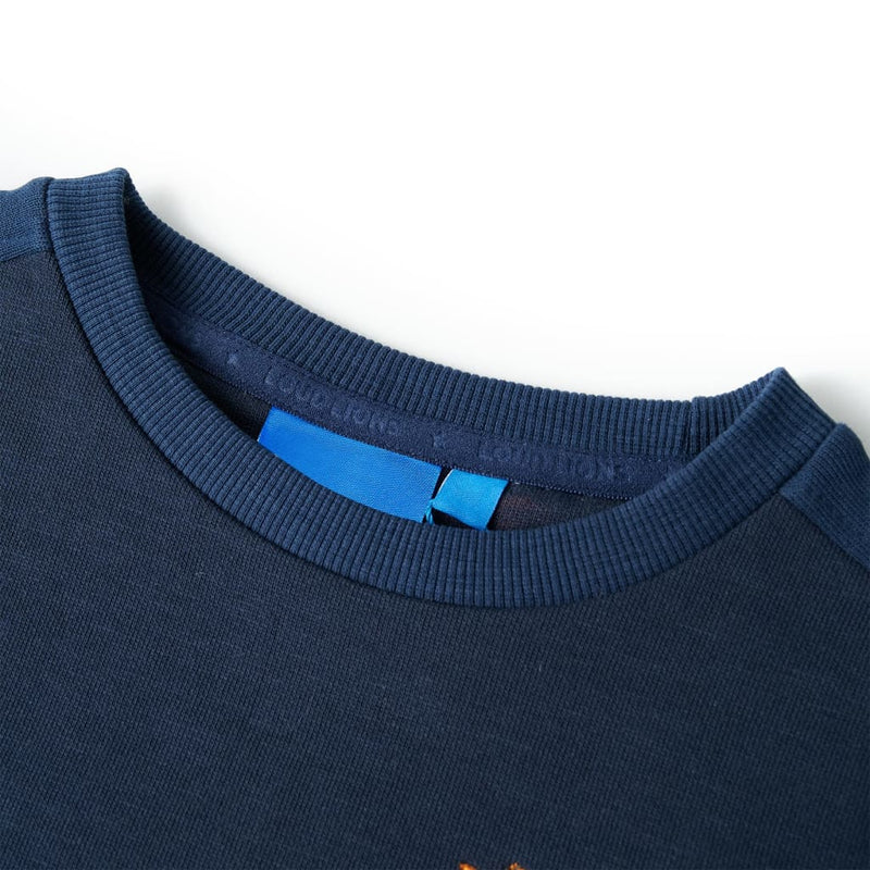 Load image into Gallery viewer, Vidaxl kindertrui 92 gemêleerd marineblauw
