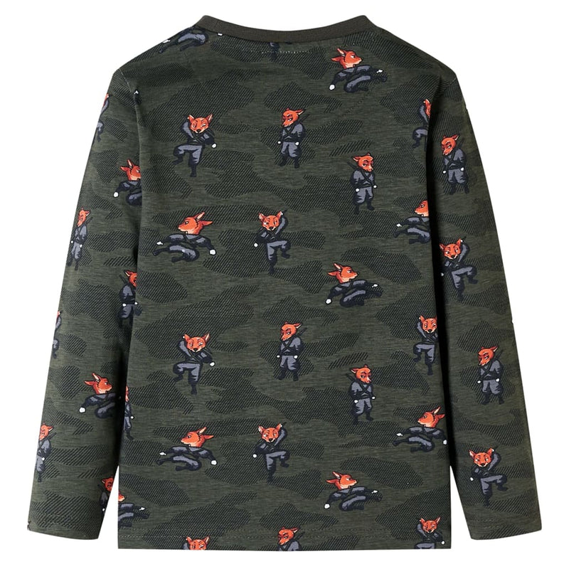 Load image into Gallery viewer, Vidaxl kinderpyjama met lange mouwen 92 kakikleurig
