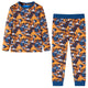 VidaXL Kinderpyjama met lange mouwen 140 cognackleurig