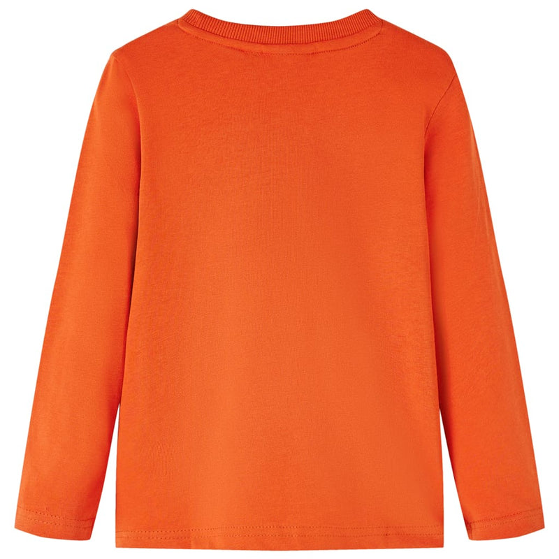 Load image into Gallery viewer, VidaXL Kindershirt met lange mouwen 140 oranje

