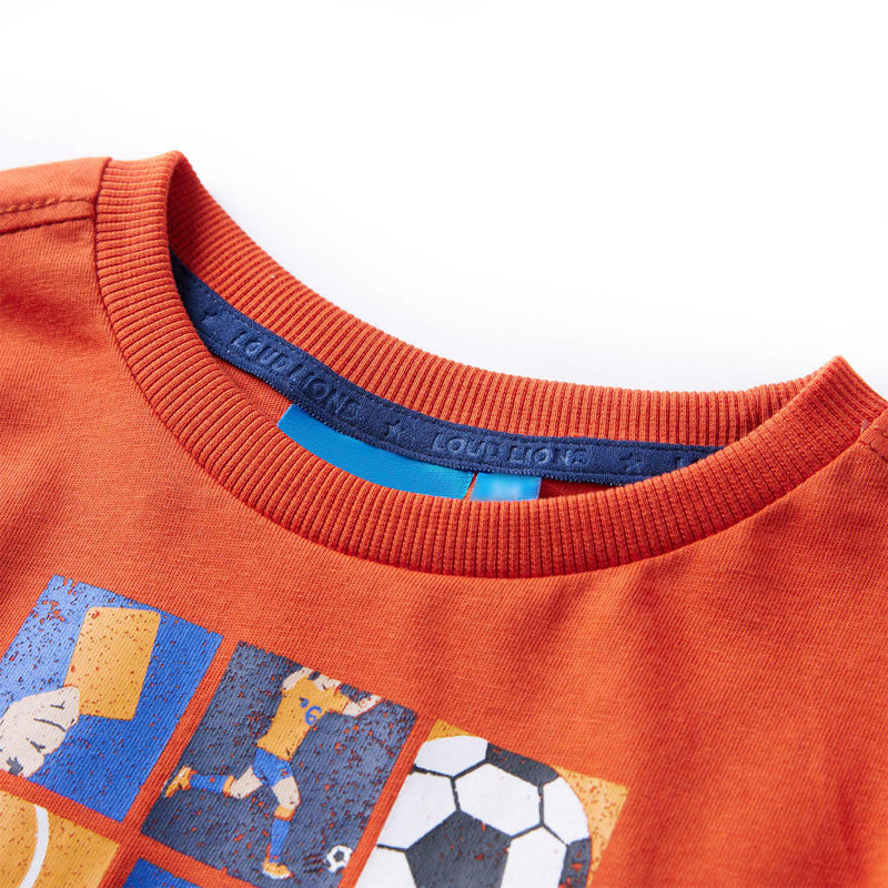 Load image into Gallery viewer, VidaXL Kindershirt met lange mouwen 140 oranje
