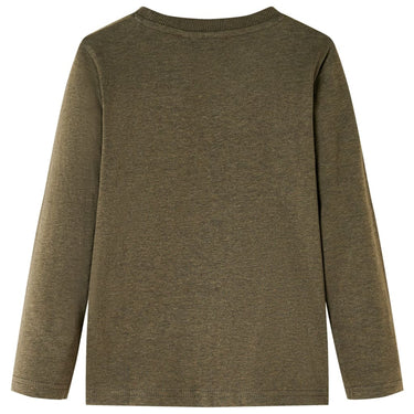 Vidaxl kindershirt met lange mouwen 104 gemêleerd kakikleur