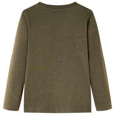 Vidaxl kindershirt met lange mouwen 116 gemêleerd kakikleur