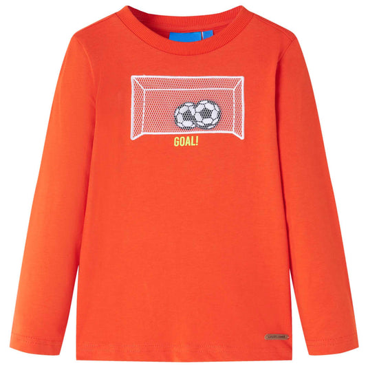 Vidaxl kindershirt met lange mouwen 104 feloranje