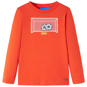Vidaxl kindershirt met lange mouwen 116 feloranje