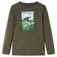 Vidaxl kindershirt met lange mouwen 104 kakikleurig