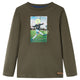 Vidaxl kindershirt met lange mouwen 140 kakikleurig