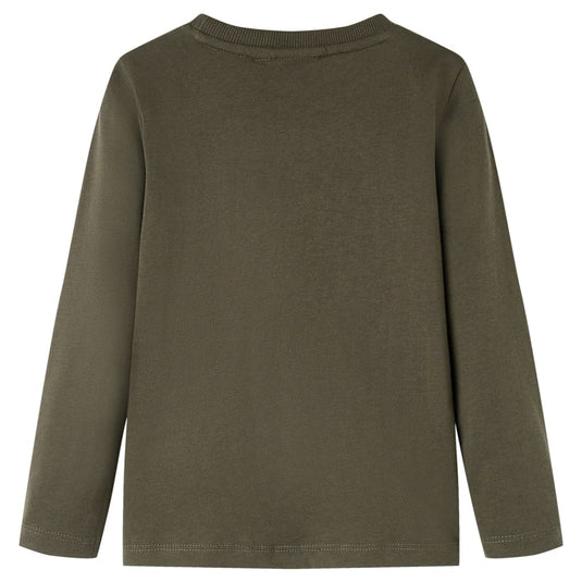 Vidaxl kindershirt met lange mouwen 140 kakikleurig