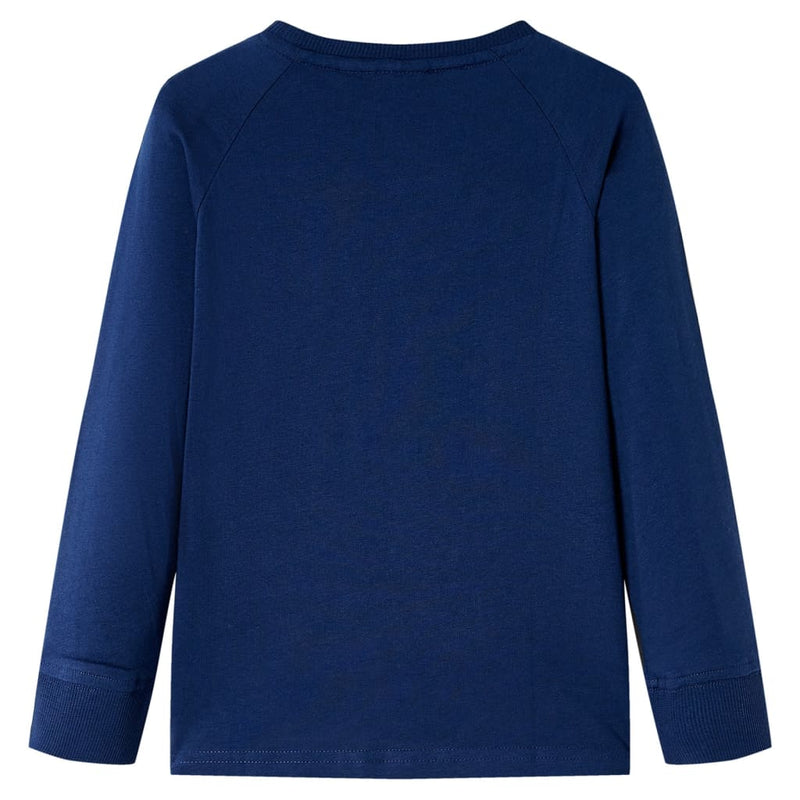Load image into Gallery viewer, VidaXL Kindershirt met lange mouwen 104 marineblauw
