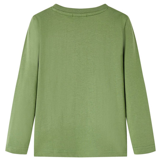 VidaXL Kindershirt met lange mouwen 140 lichtkakikleurig