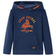 Vidaxl kindertrui met capuchon 140 gemêleerd marineblauw en oranje