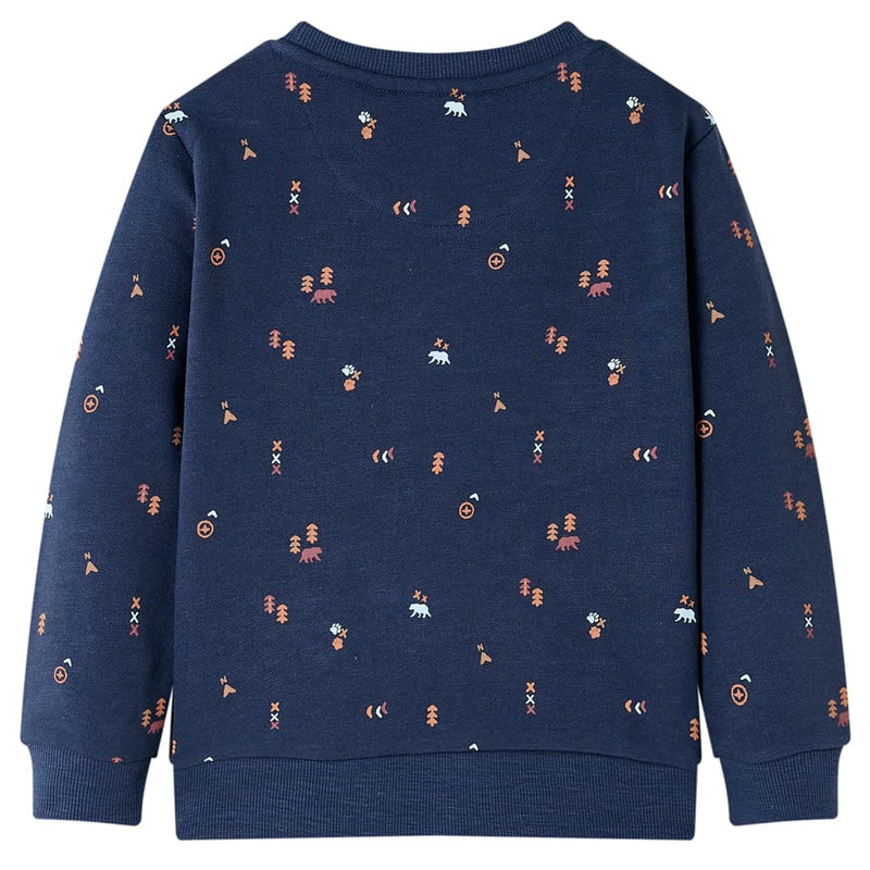 Load image into Gallery viewer, Vidaxl kindertrui 128 gemêleerd marineblauw
