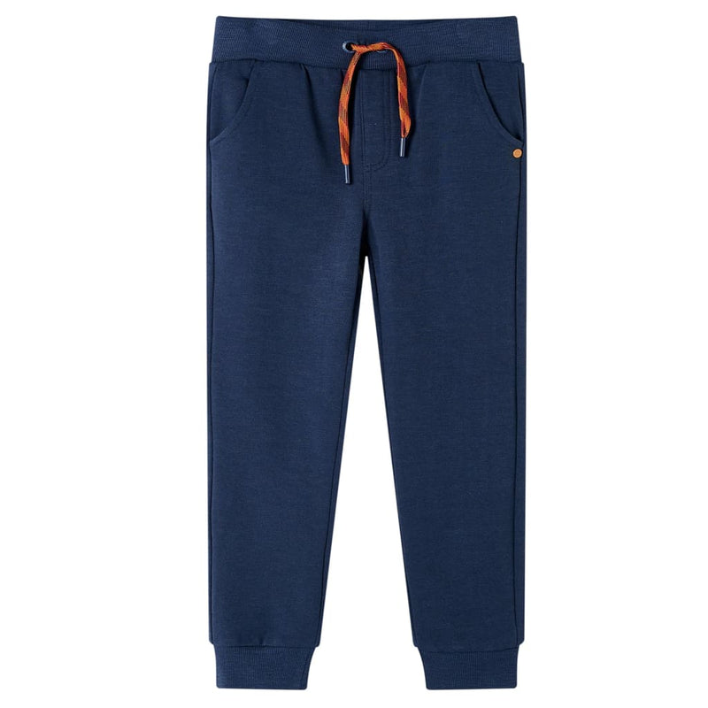 Load image into Gallery viewer, VidaXL Kinderjoggingbroek 140 gemêleerd marineblauw
