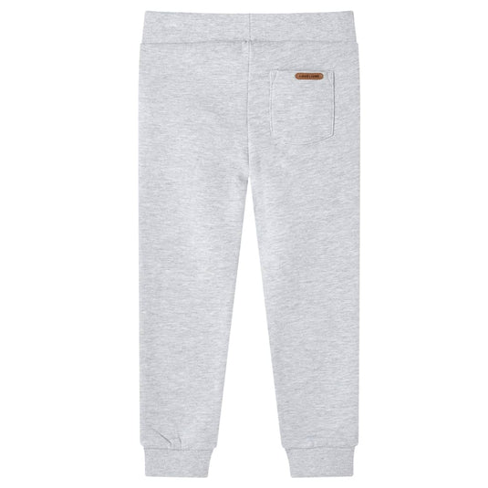 Vidaxl kinderjoggingbroek 128 gemêleerd grijs
