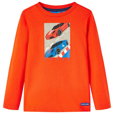 Vidaxl kindershirt met lange mouwen 116 felroranje