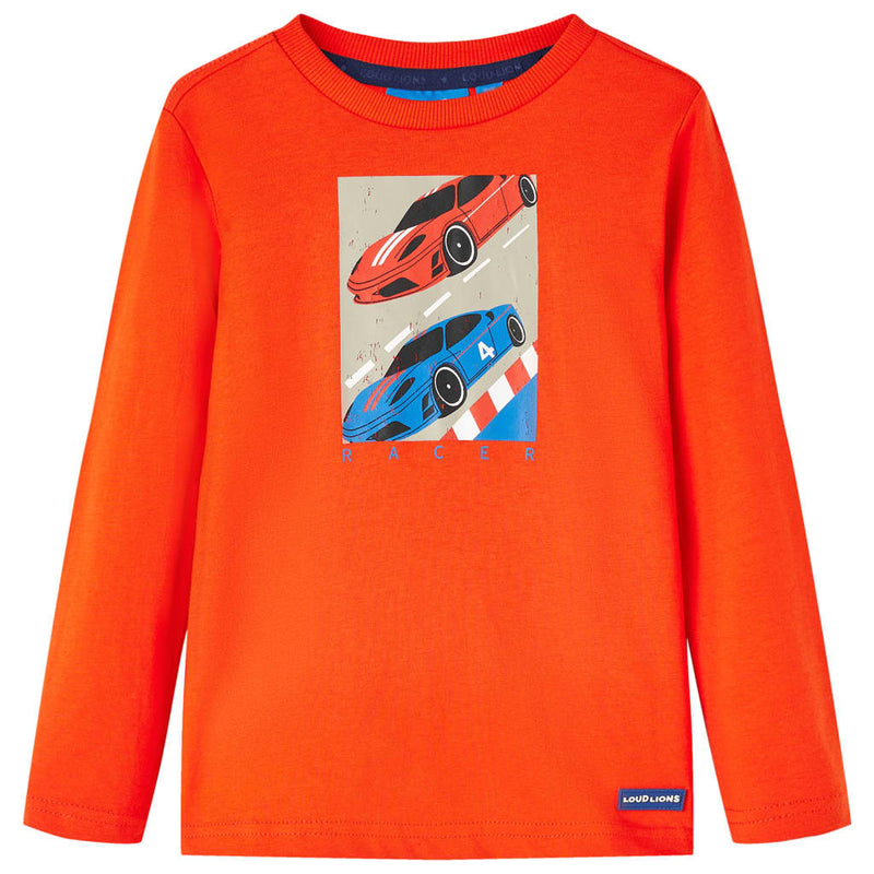 Load image into Gallery viewer, VidaXL Kindershirt met lange mouwen 140 felroranje
