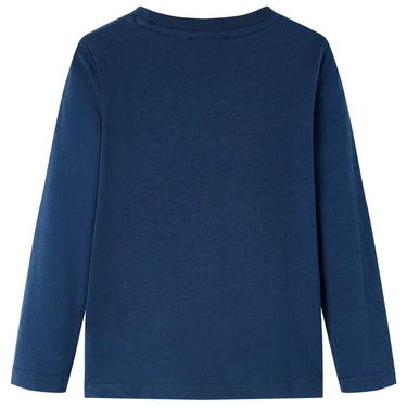 Vidaxl kindershirt met lange mouwen 116 marineblauw