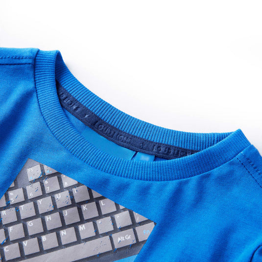 Vidaxl kindershirt met lange mouwen 128 kobaltblauw