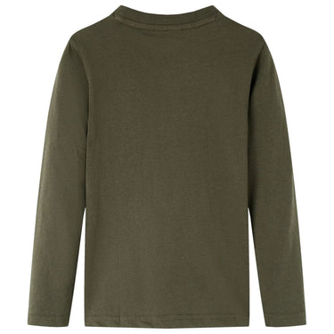 Vidaxl kindershirt met lange mouwen 128 kakikleurig