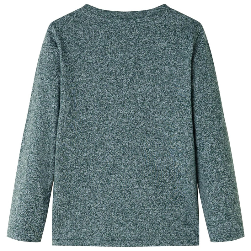 Load image into Gallery viewer, Vidaxl kindershirt met lange mouwen 104 gemêleerd donkergroen
