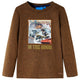 Vidaxl kindershirt met lange mouwen 104 gemêleerd cognackleur