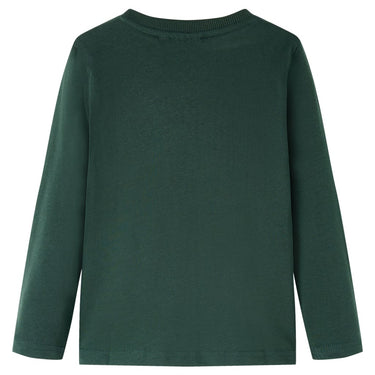 Vidaxl kindershirt met lange mouwen 116 donkergroen