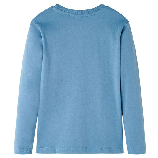 Vidaxl kindershirt met lange mouwen 104 medium blauw