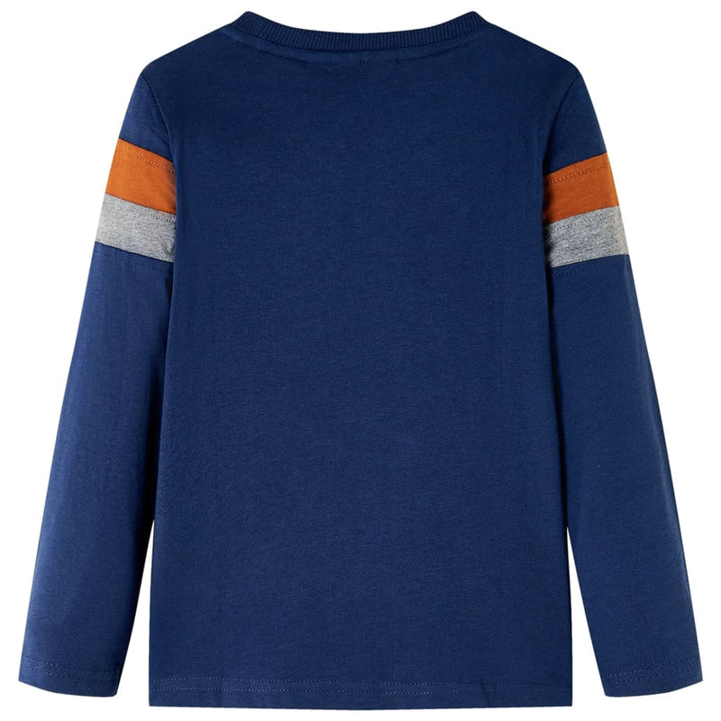 Load image into Gallery viewer, Vidaxl kindershirt met lange mouwen 104 marineblauw
