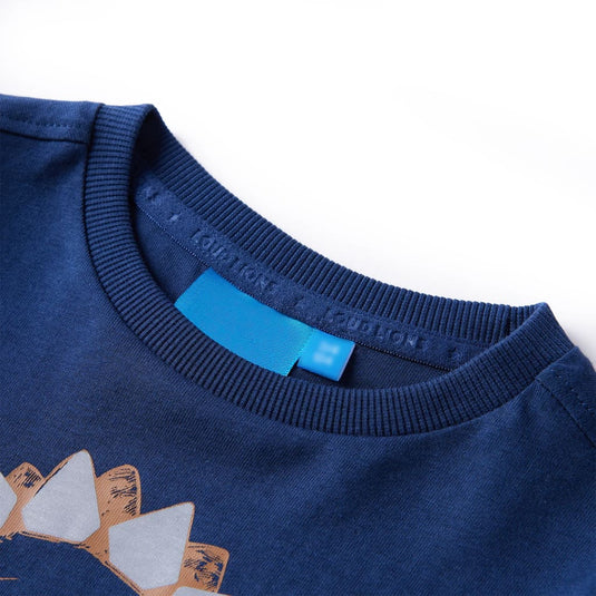 Vidaxl kindershirt met lange mouwen 104 marineblauw