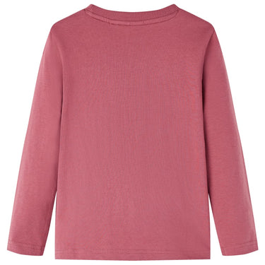 Vidaxl kindershirt met lange mouwen 128 donkerrood