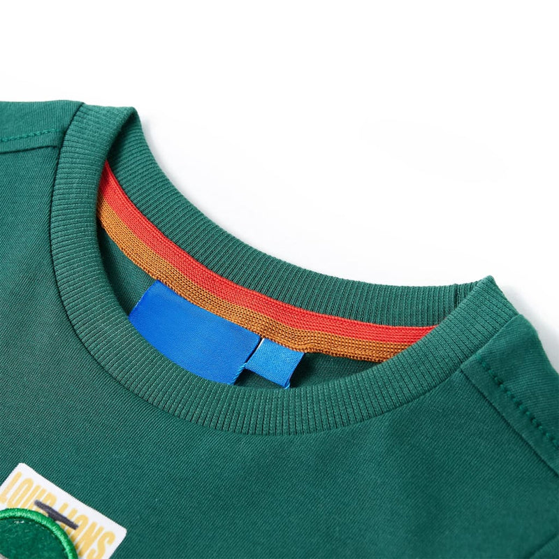 Load image into Gallery viewer, VidaXL Kindershirt met lange mouwen 92 groen
