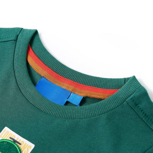 Vidaxl kindershirt met lange mouwen 116 groen