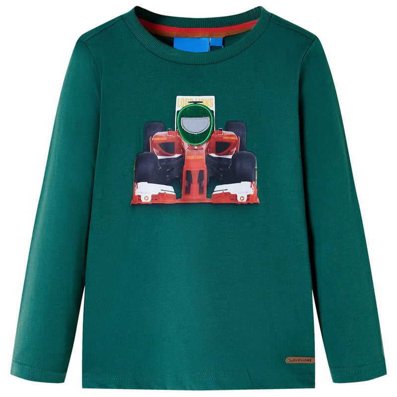 Load image into Gallery viewer, Vidaxl kindershirt met lange mouwen 140 groen
