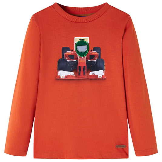 VidaXL Kindershirt met lange mouwen 104 oranje
