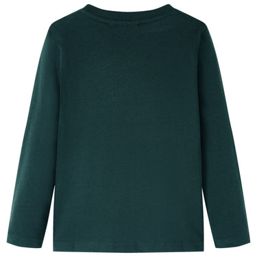 Vidaxl kindershirt met lange mouwen 104 donkergroen