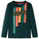 VidaXL Kindershirt met lange mouwen 116 donkergroen