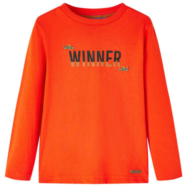 Vidaxl kindershirt met lange mouwen 116 felroranje