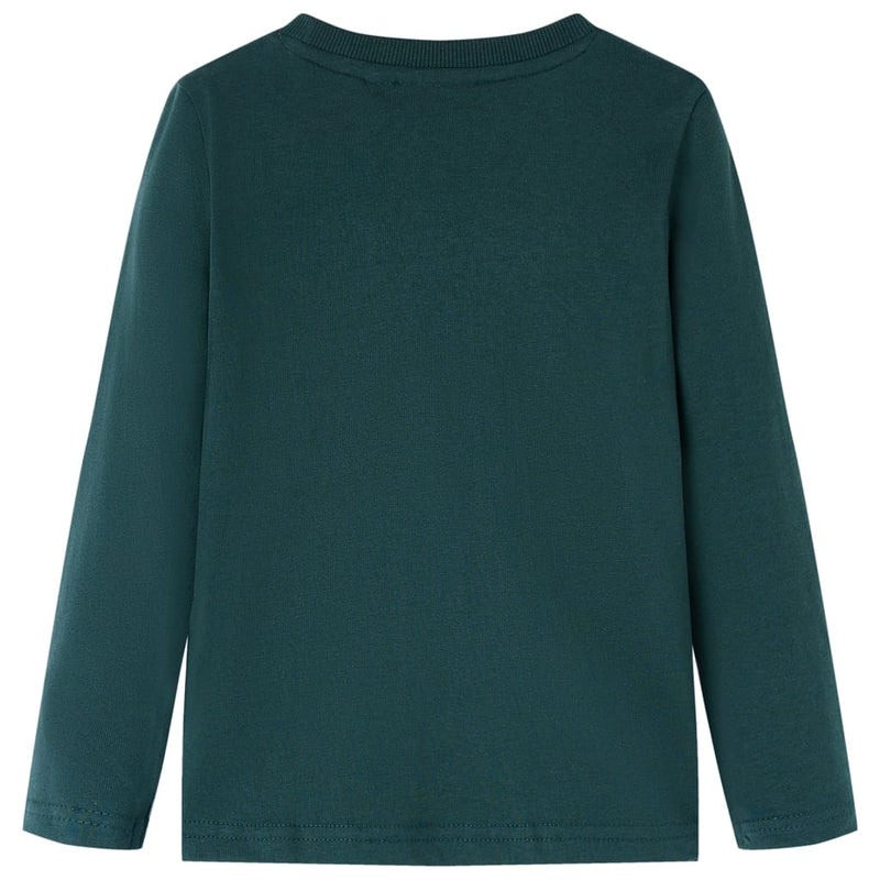 Load image into Gallery viewer, Vidaxl kindershirt met lange mouwen 104 donkergroen
