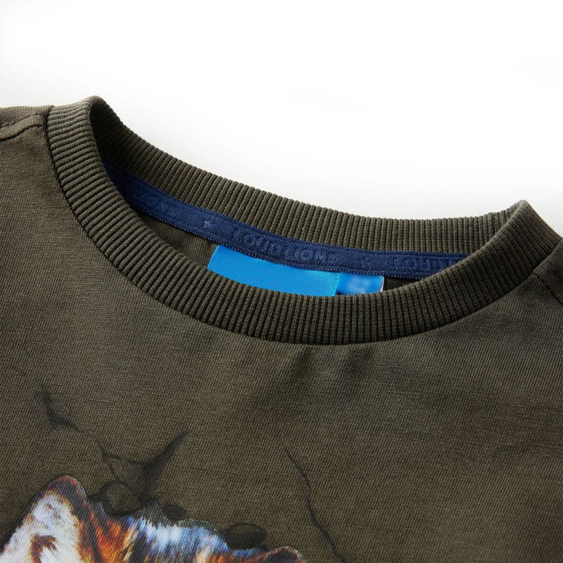 Chargez l'image dans la visionneuse de la galerie, VidaXL Kindershirt met lange mouwen 104 kakikleurig
