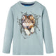 VidaXL Kindershirt met lange mouwen 116 lichtblauw
